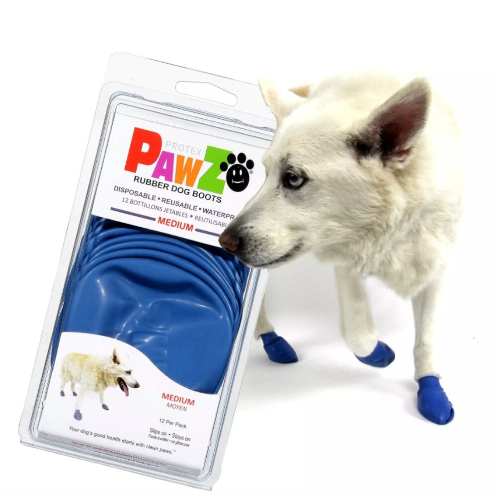 PawZ® Rubber Dog Boots (Size Medium)